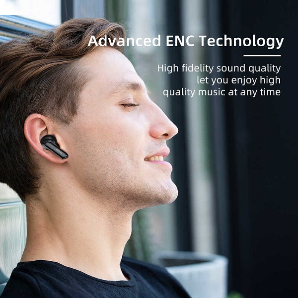 Bluetooth Ακουστικά TWS HiFi Sound με Θήκη Φόρτισης Awei T36- Black